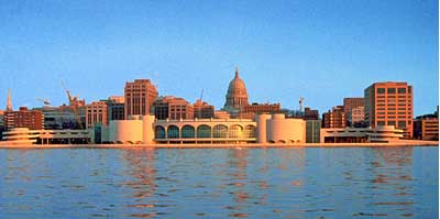 Madison' Monona Terrace on Lake Monona